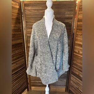 Soft Surroundings Chiang Mai Cotton Knit Wrap Poncho Cardigan